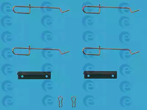 420028 ERT Комплект монтажный тормозных колодок