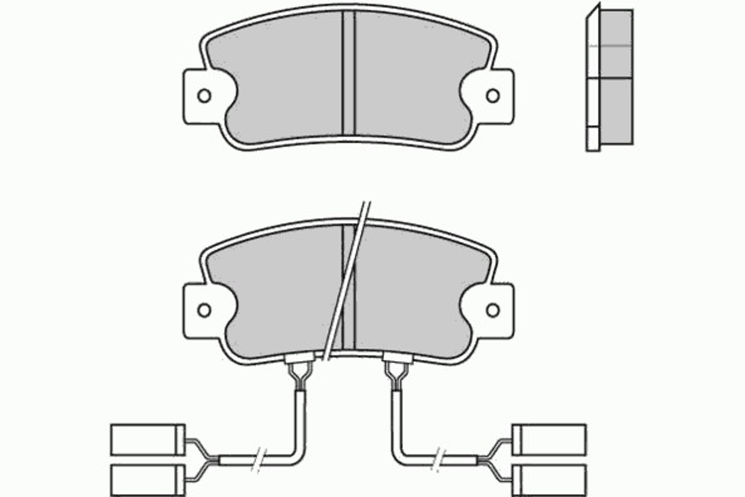 12-0336 E.T.F. Колодки тормозные дисковые