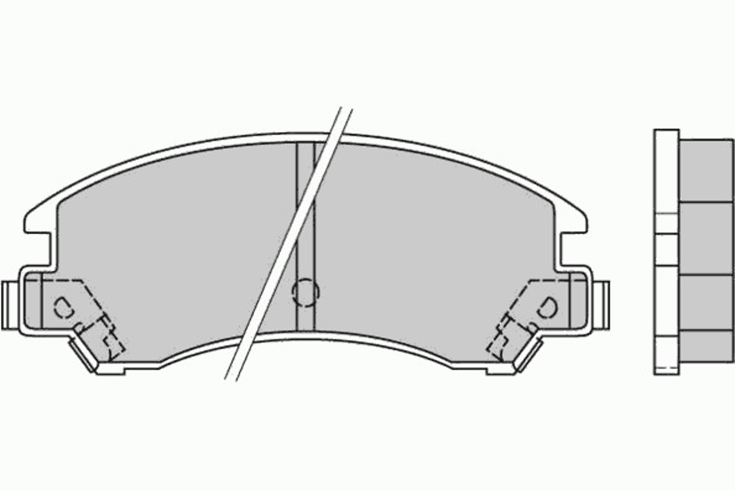 12-0358 E.T.F. Комплект тормозных колодок, дисковый тормоз