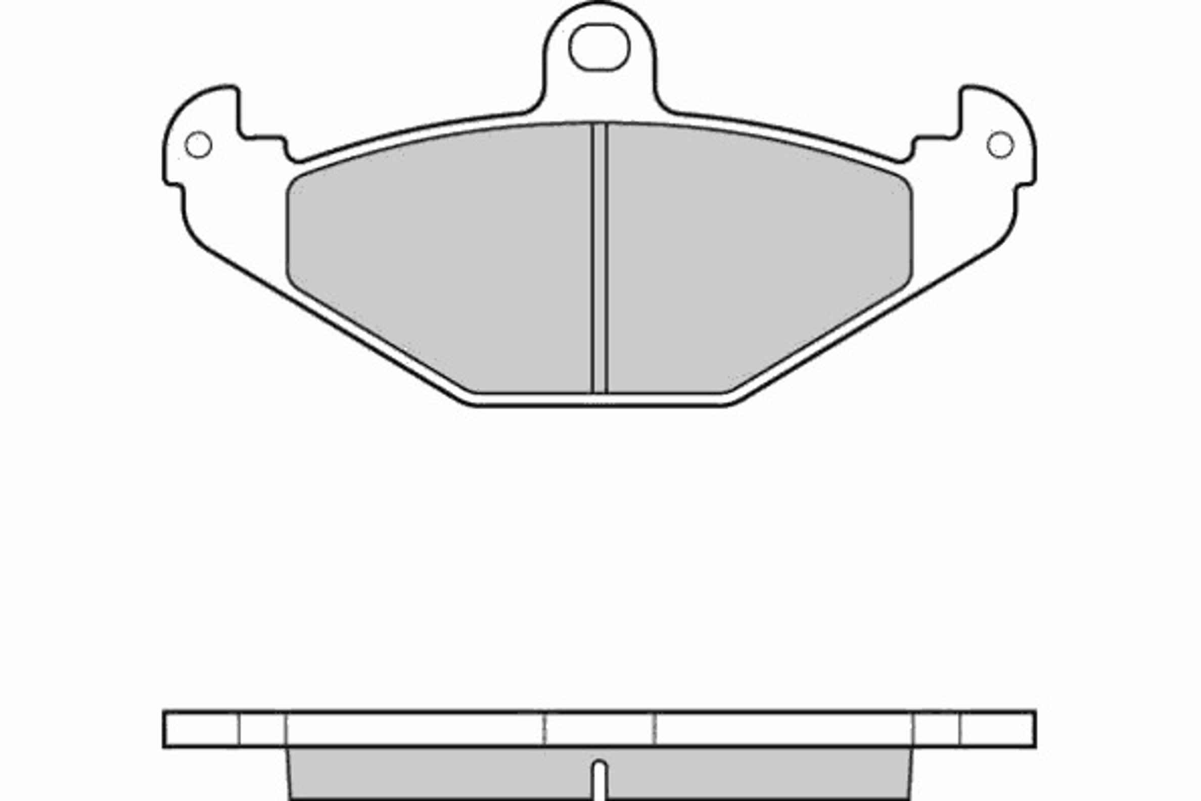 12-0553 E.T.F. Комплект тормозных колодок, дисковый тормоз