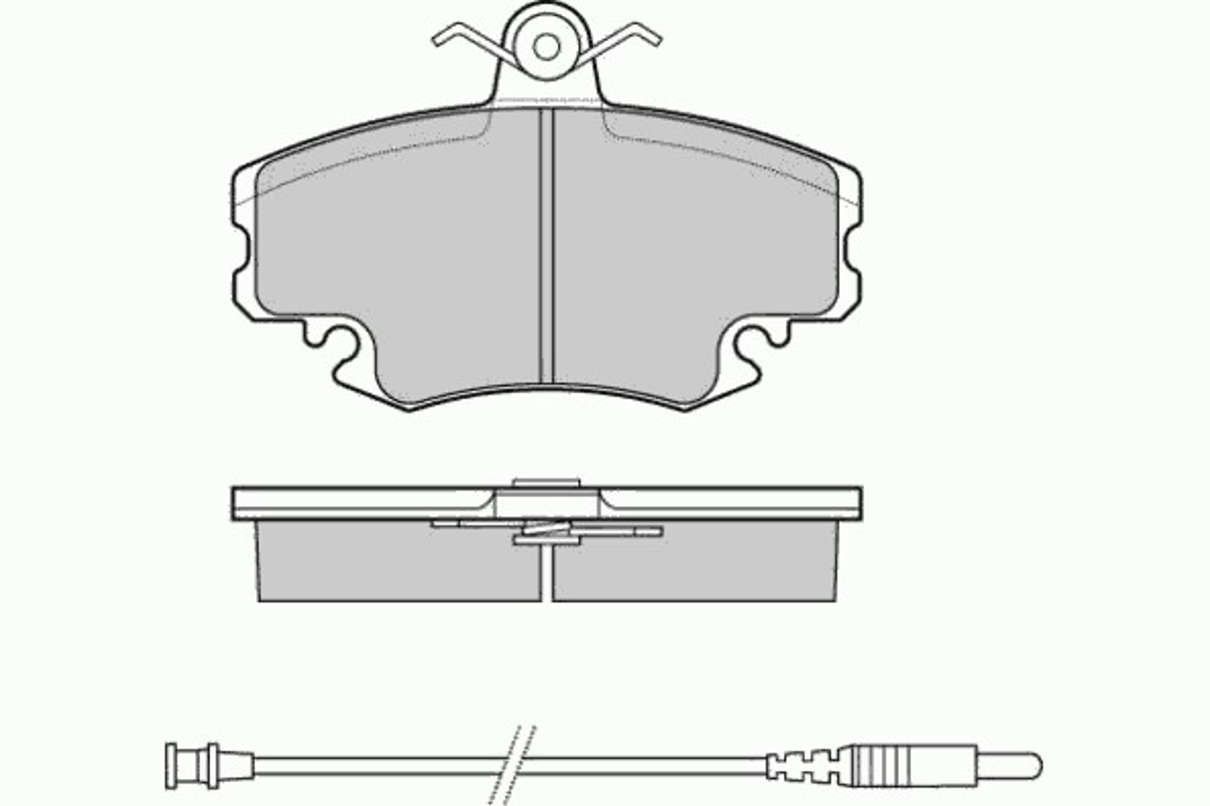 12-0590 E.T.F. Комплект тормозных колодок, дисковый тормоз