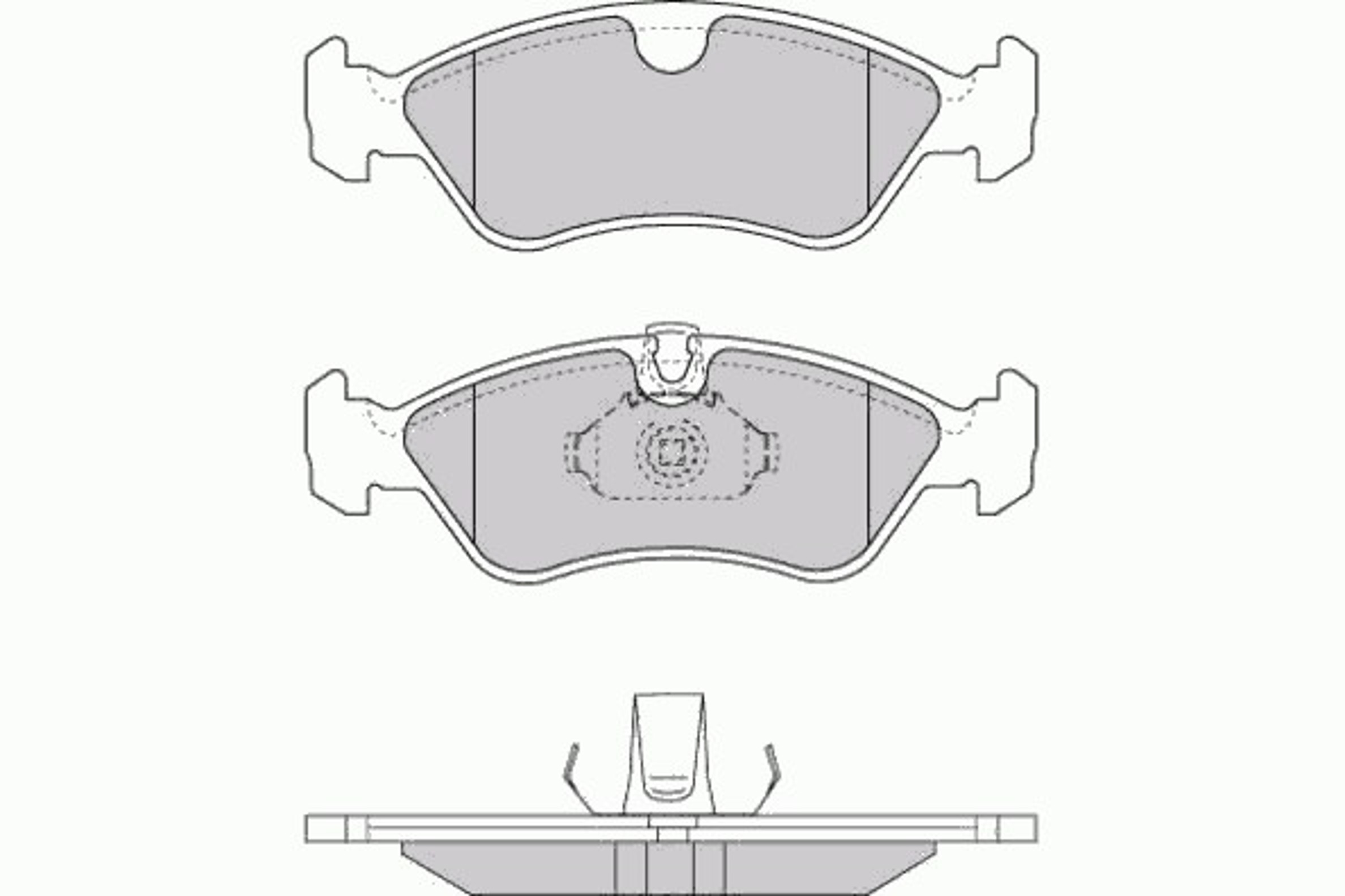 12-0704 E.T.F. Комплект тормозных колодок, дисковый тормоз