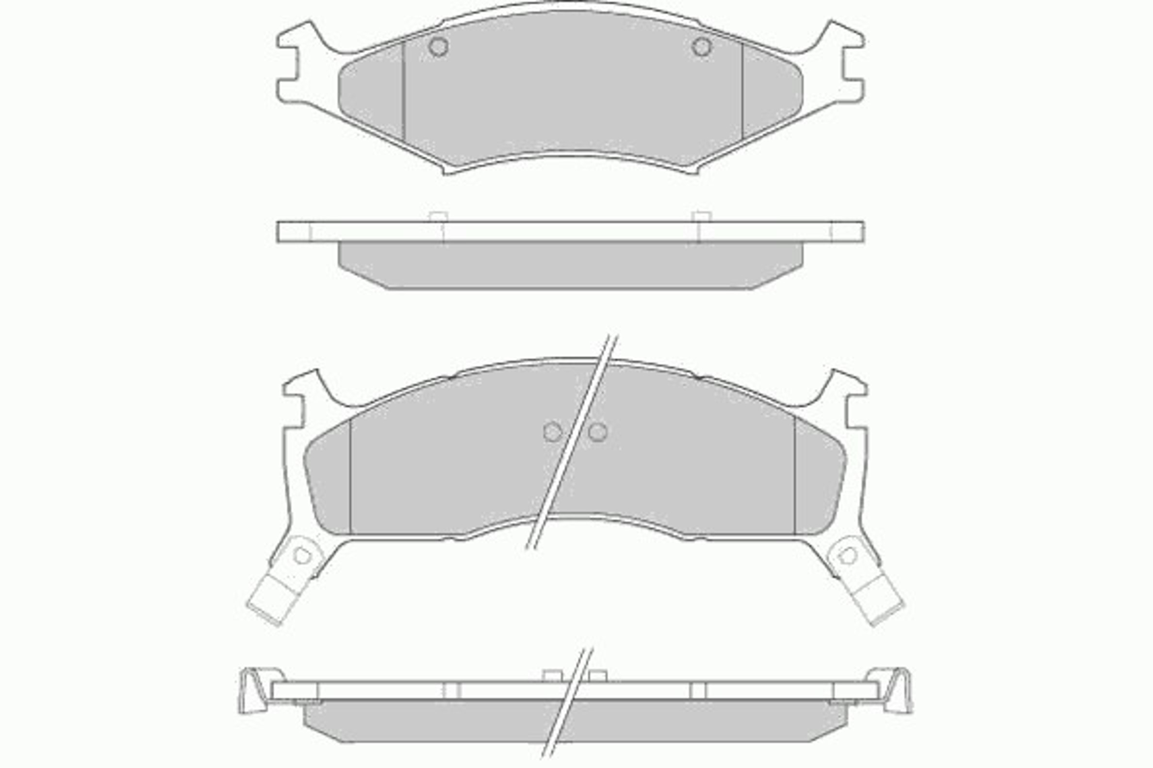 12-0772 E.T.F. Колодки тормозные дисковые