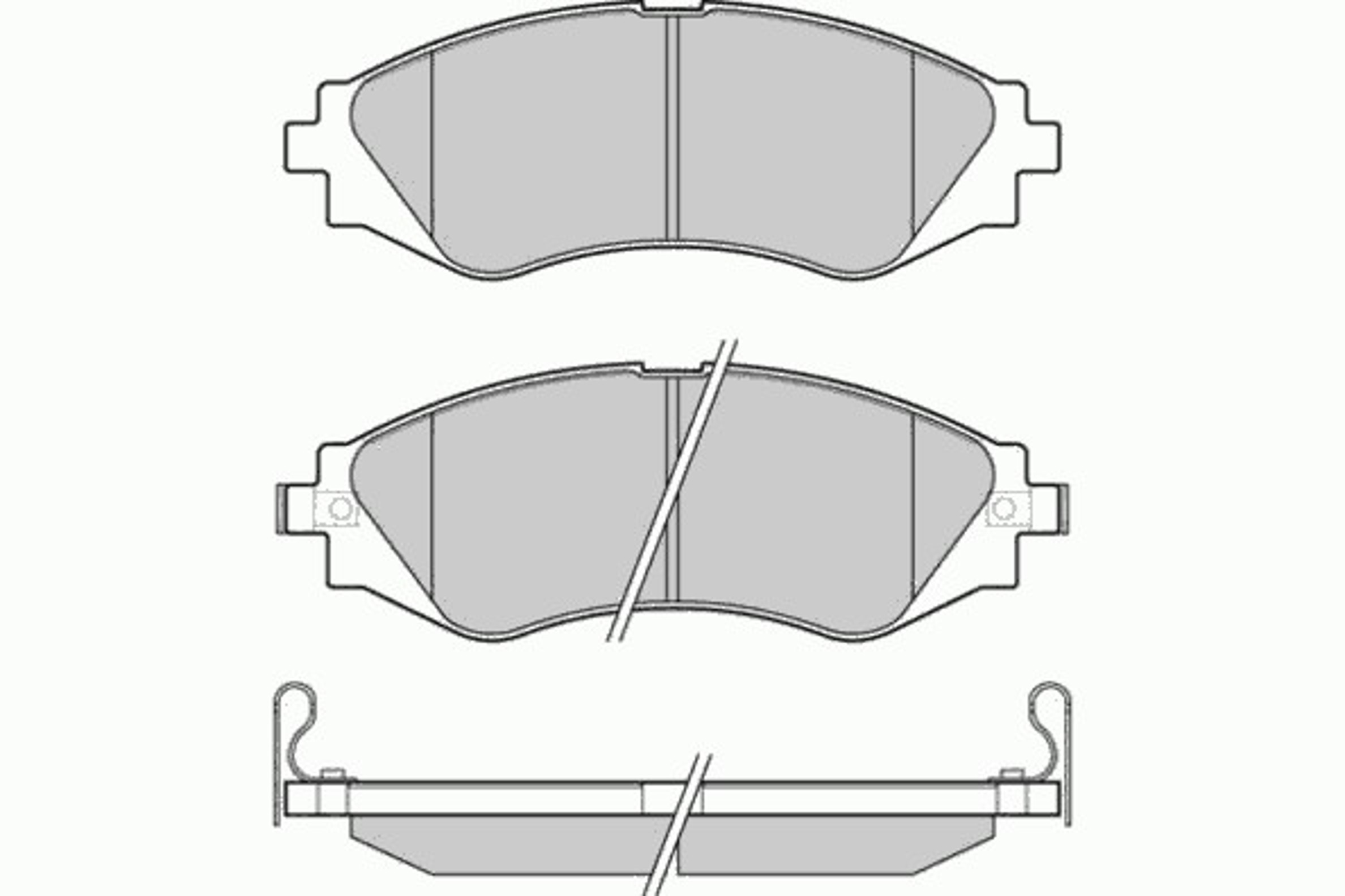 12-1234 E.T.F. Колодки тормозные дисковые