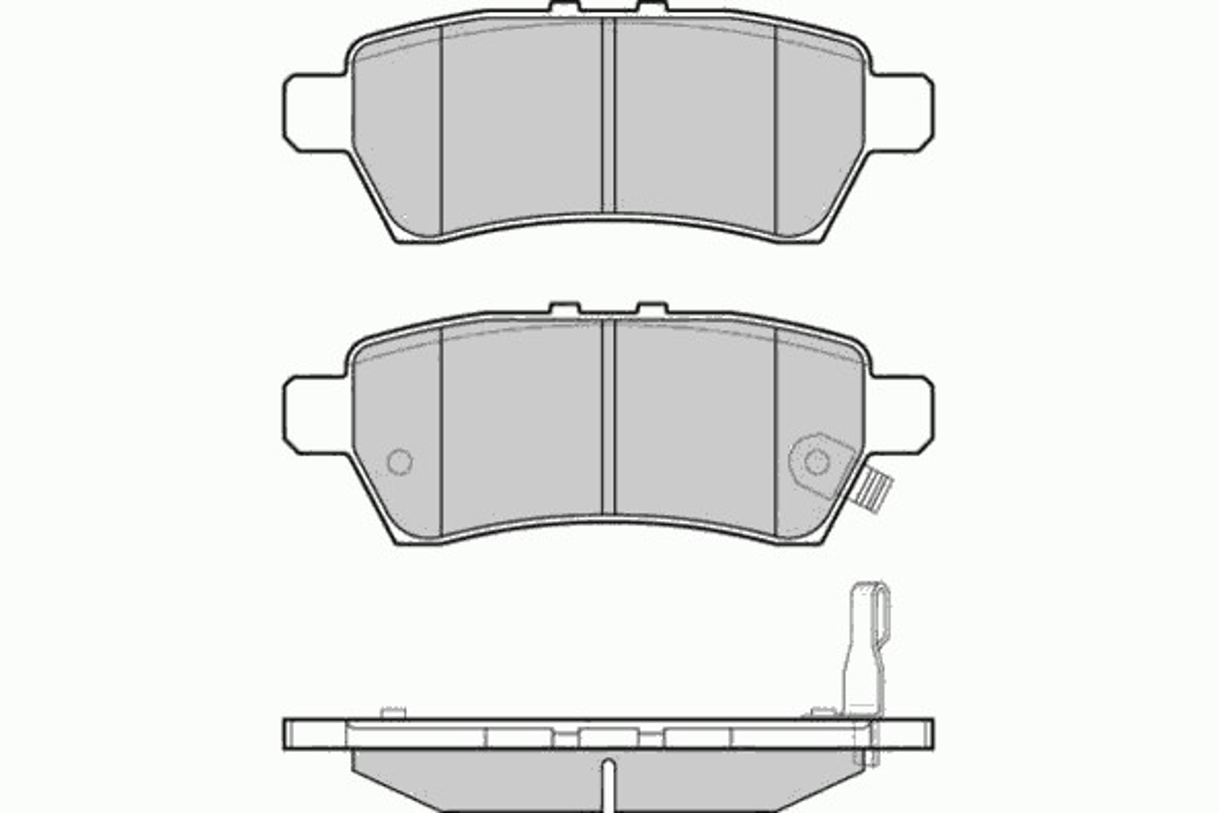 12-1257 E.T.F. Колодки тормозные дисковые