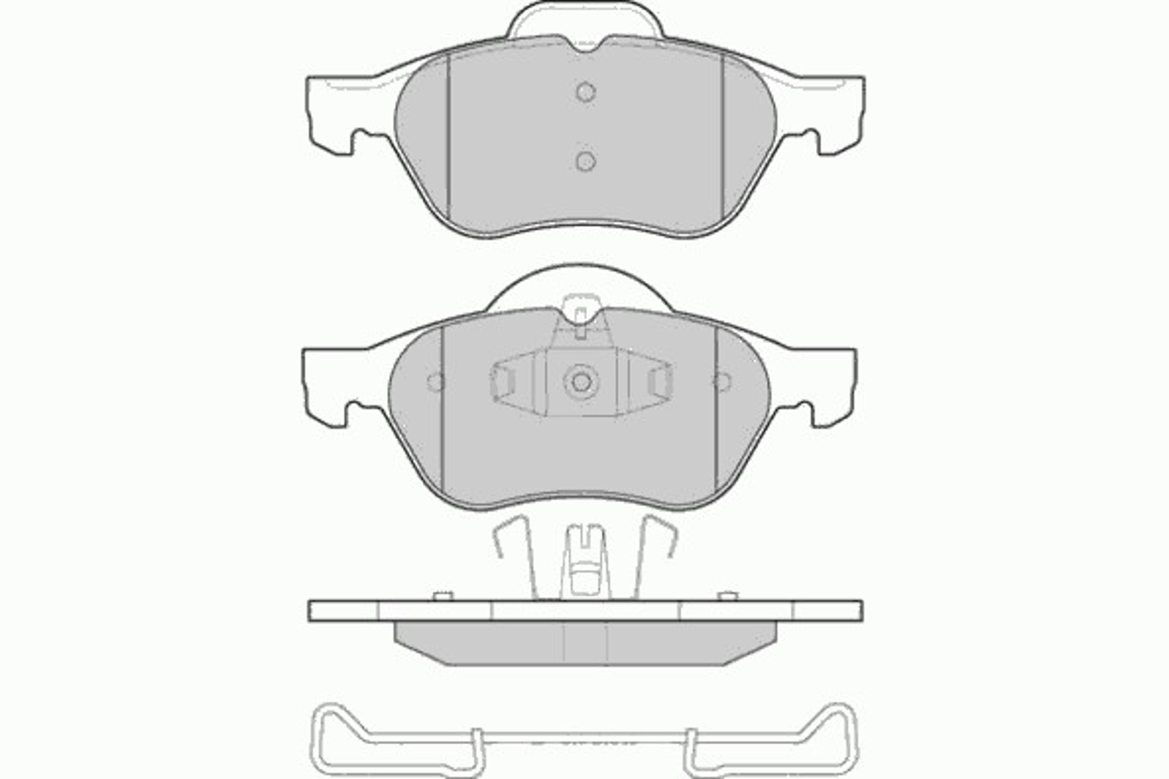 12-1264 E.T.F. Колодки тормозные дисковые