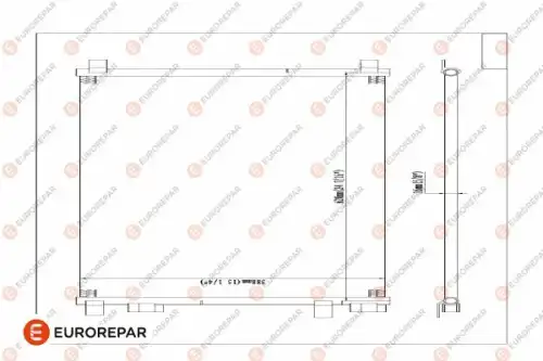 Радиатор кондиционера renault grand scenic ii (jm0/1) 1.6 2004 EUROREPAR 1609633780