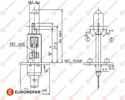 Лампа галогенная EUROREPAR 1616430880