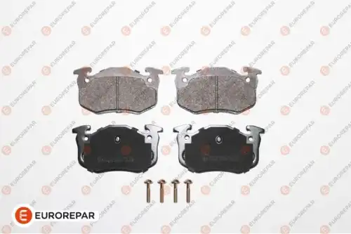 1617247880 EUROREPAR Колодки тормозные дисковые CITROEN SAXO/XSARA 97>, PEUGEOT 106 II 96>, 206 00>, 306/309 I/II 86>, RENAULT 19, CLIO I/II 90>, rear