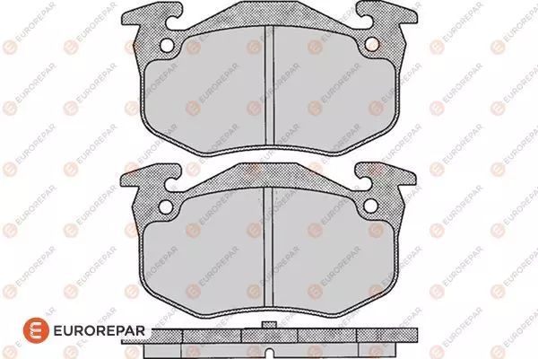 1617247980 EUROREPAR Тормозные колодки