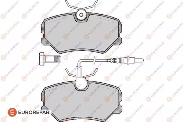 1617249880 EUROREPAR Колодки тормозные дисковые