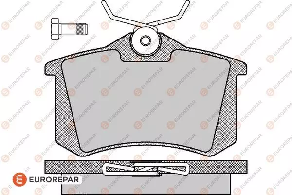 Тормозные колодки EUROREPAR 1617249980