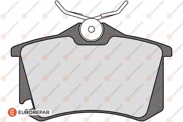 Комплект тормозных колодок дискового тормоза EUROREPAR 1617250080