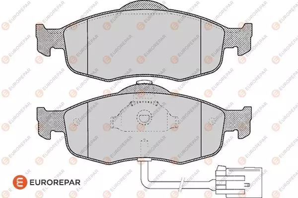 Тормозные колодки EUROREPAR 1617252280