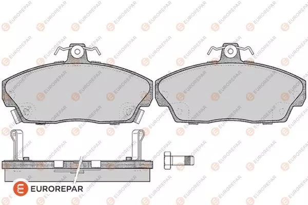 1617252980 EUROREPAR Колодки тормозные дисковые