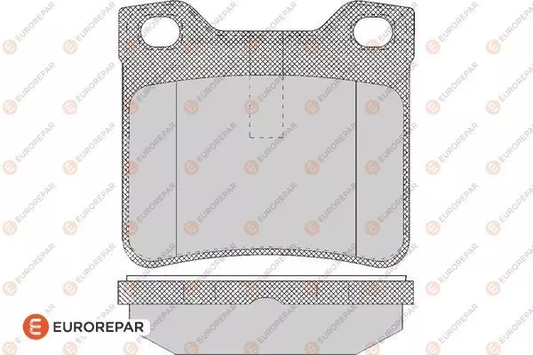 1617253280 EUROREPAR Колодки тормозные дисковые