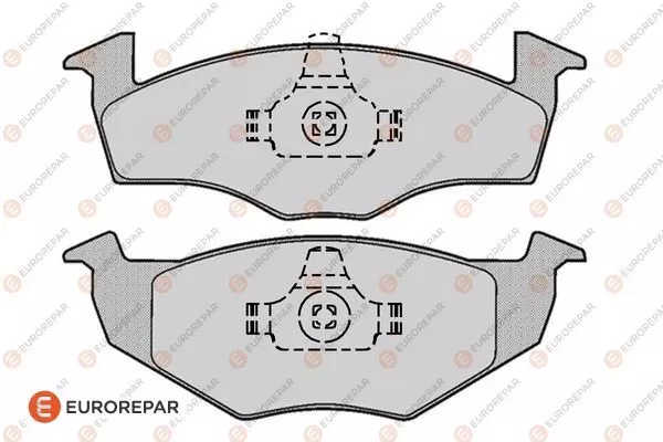 1617253780 EUROREPAR Тормозные колодки