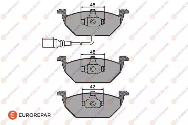 Тормозные колодки EUROREPAR 1617254080