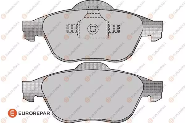 1617257380 EUROREPAR Тормозные колодки