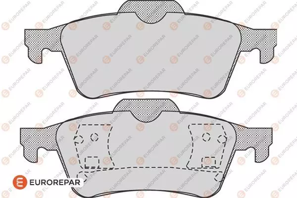 1617257880 EUROREPAR Колодки тормозные дисковые