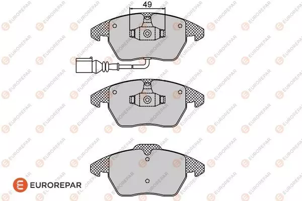 1617259080 EUROREPAR Тормозные колодки