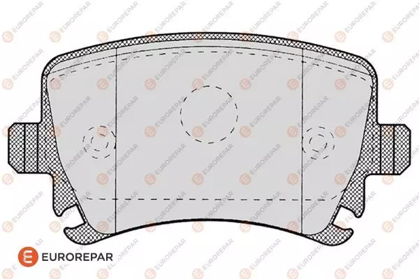 1617259180 EUROREPAR Колодки тормозные дисковые