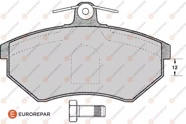 Тормозные колодки EUROREPAR 1617259680