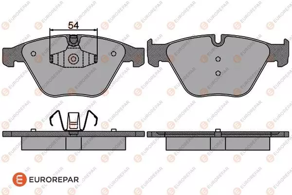 Тормозные колодки EUROREPAR 1617264280
