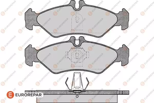 Колодки тормозные дисковые EUROREPAR 1617264480
