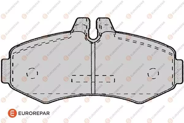 1617264580 EUROREPAR Колодки тормозные дисковые