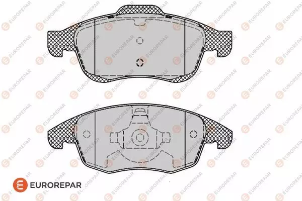 1617272980 EUROREPAR Колодки тормозные дисковые