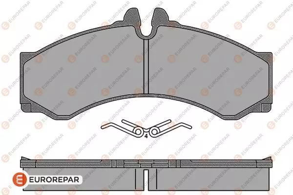 Тормозные колодки EUROREPAR 1617276280