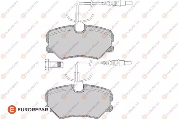 1617277380 EUROREPAR Колодки тормозные дисковые