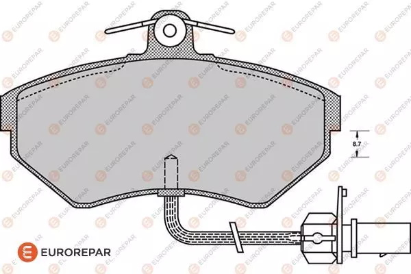 1617278580 EUROREPAR Тормозные колодки