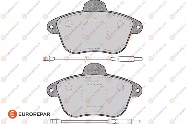 1617279780 EUROREPAR Колодки тормозные дисковые