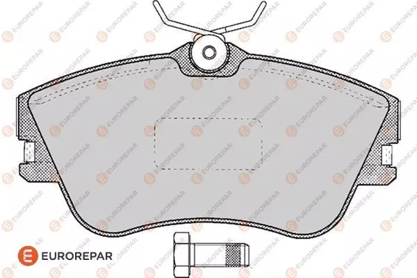 Тормозные колодки EUROREPAR 1617282180