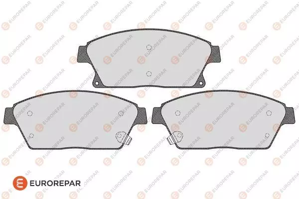 Комплект тормозных колодок дискового тормоза EUROREPAR 1617287280