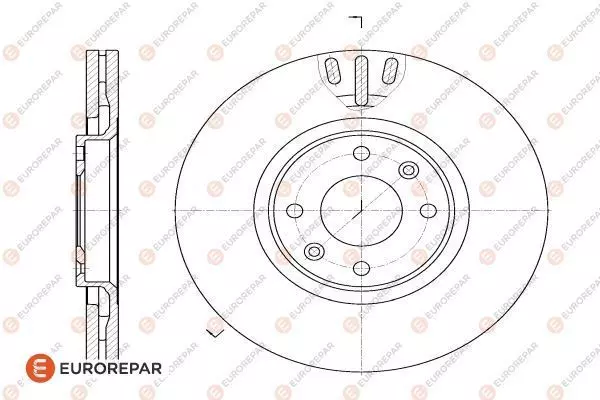 Диск тормозной EUROREPAR 1618859580