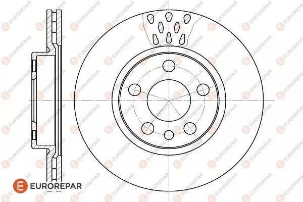 Диск тормозной EUROREPAR 1618860380