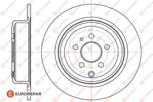 1618861180 EUROREPAR Диск тормозной