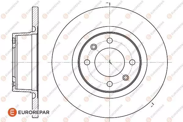 1618861680 EUROREPAR Диск тормозной