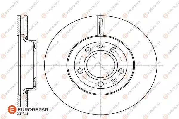 Диск тормозной EUROREPAR 1618862580
