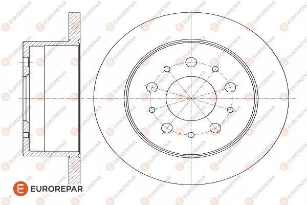 Тормозной диск EUROREPAR 1618862980