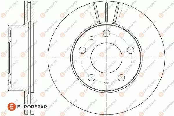 Тормозной диск EUROREPAR 1618863880