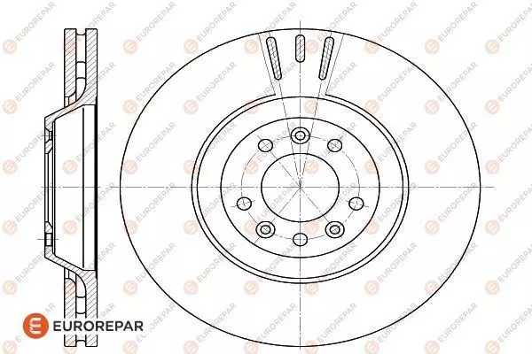 Диск тормозной EUROREPAR 1618864680
