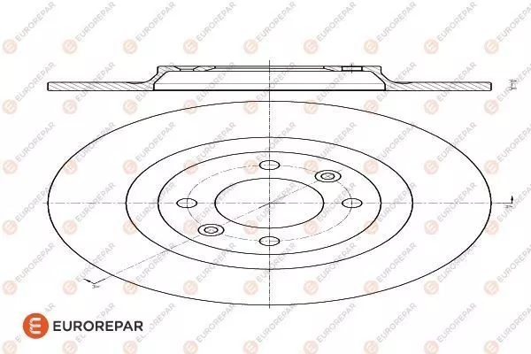 Диск тормозной EUROREPAR 1618864880