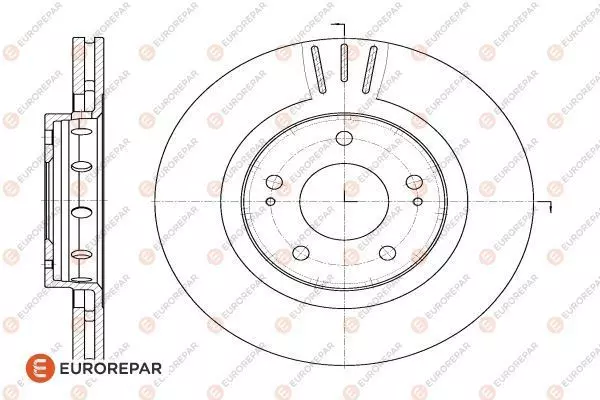 Тормозной диск EUROREPAR 1618865480
