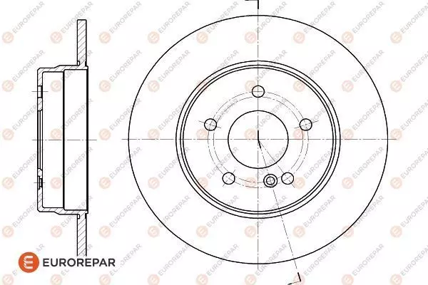 Диск тормозной EUROREPAR 1618865780