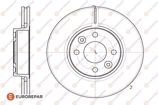Диск тормозной EUROREPAR 1618869280