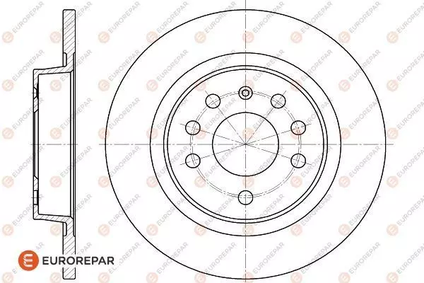 Тормозной диск EUROREPAR 1618869580